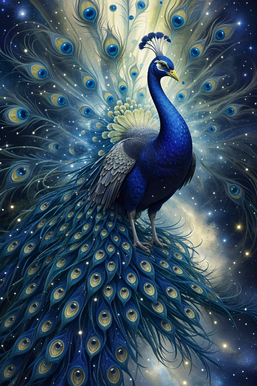 Pavão de cauda radiante — design completo