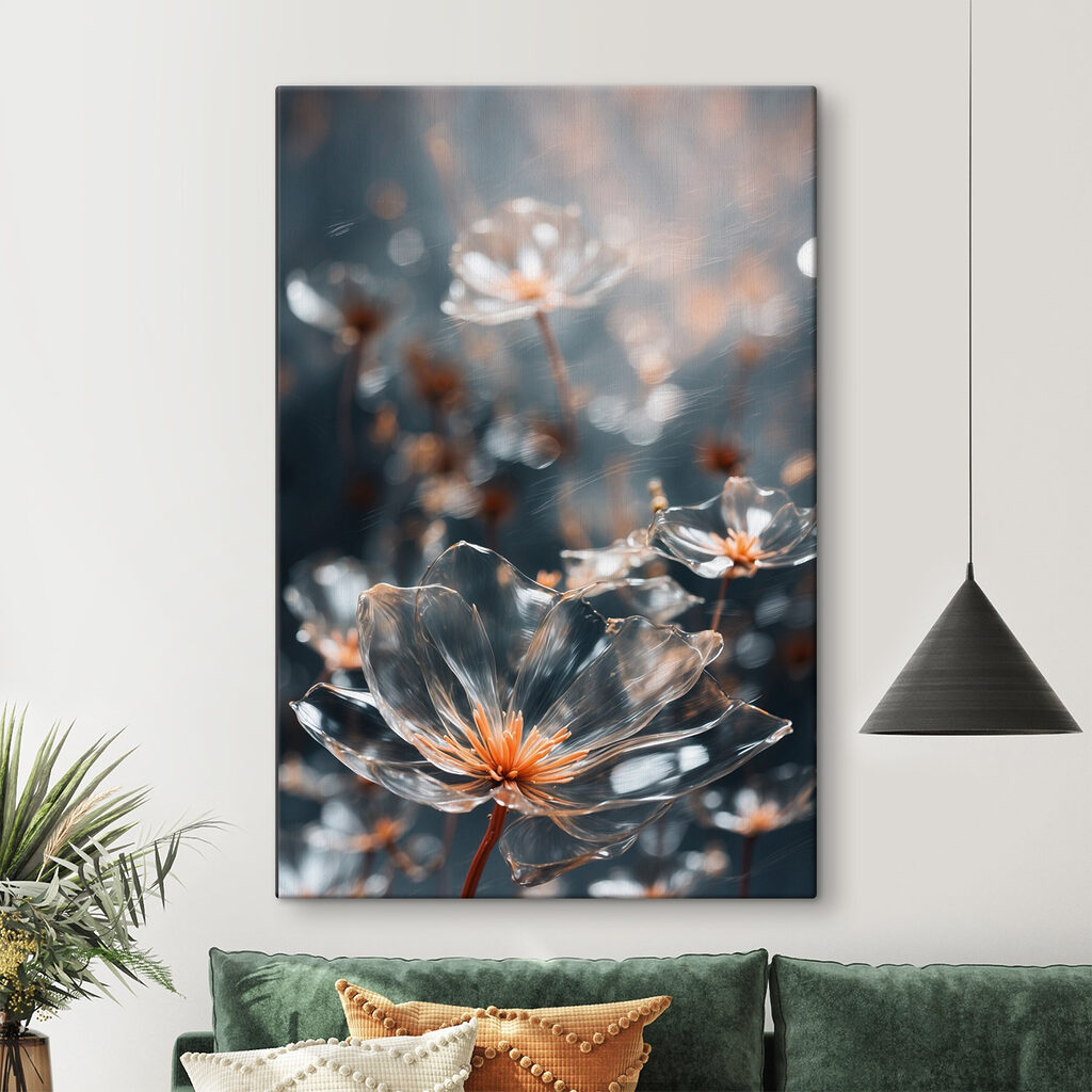 Flores com gotas luminosas — interior 2