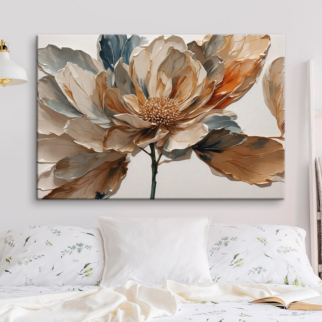 Flor em tons terrosos — interior 2