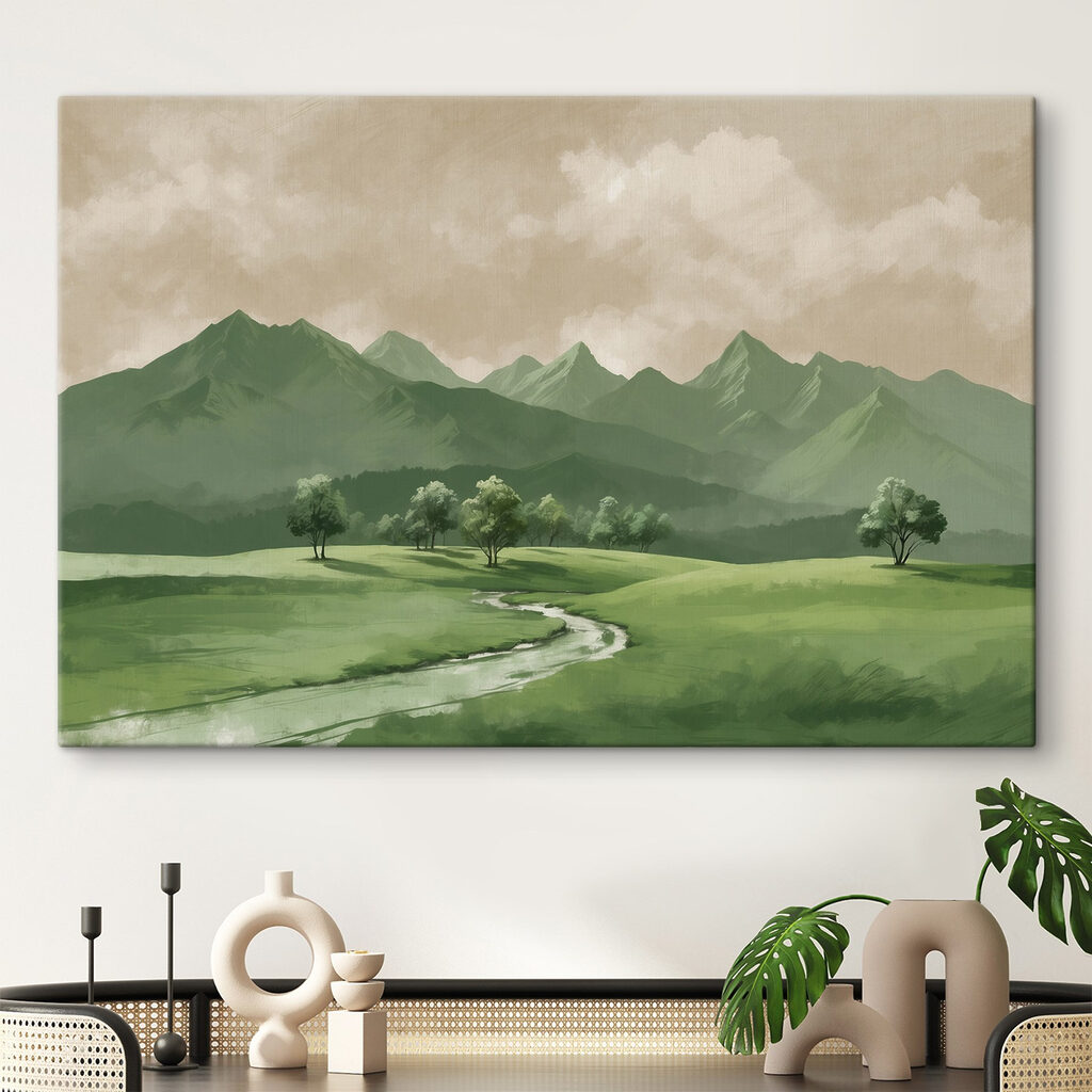 Rio num vale verde — interior 1