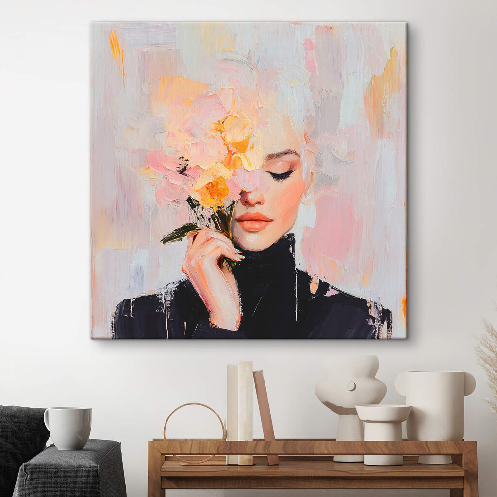 Flores junto ao rosto — interior 1