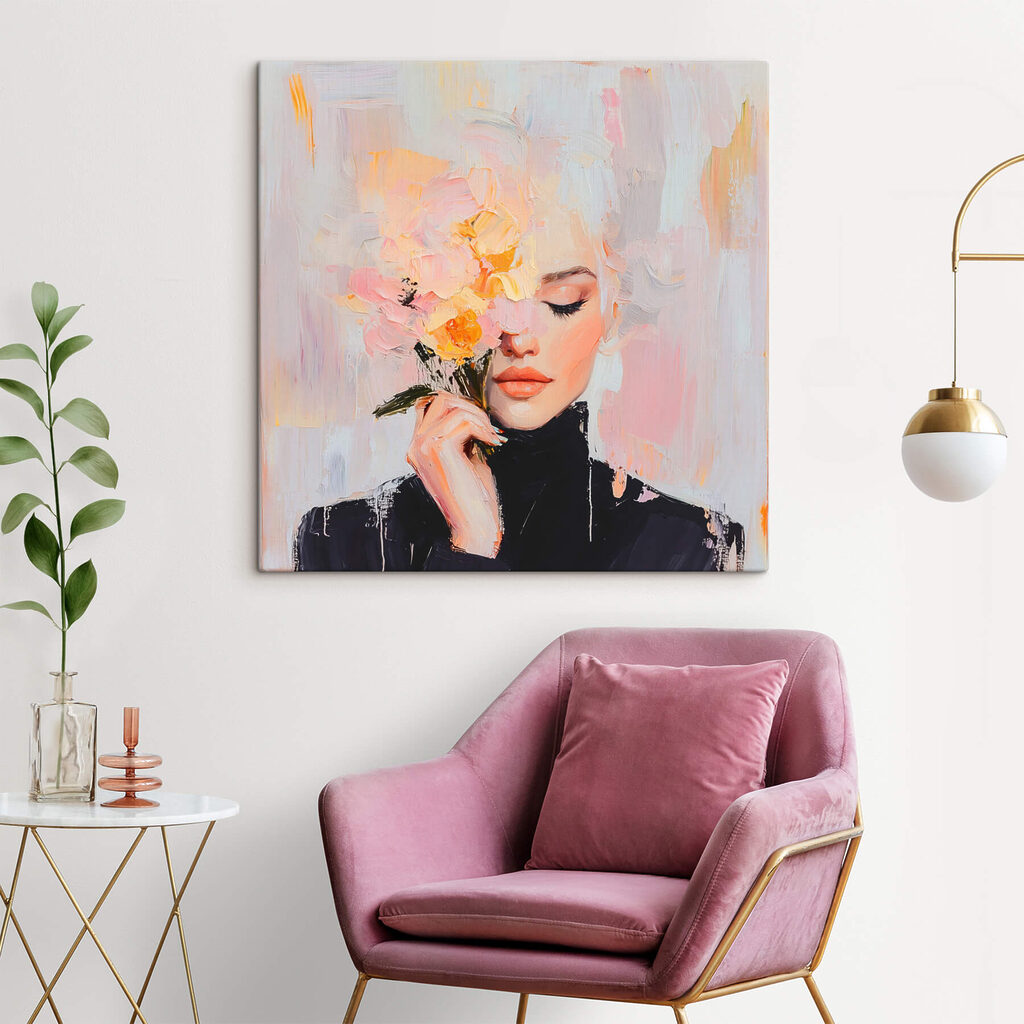 Flores junto ao rosto — interior 3