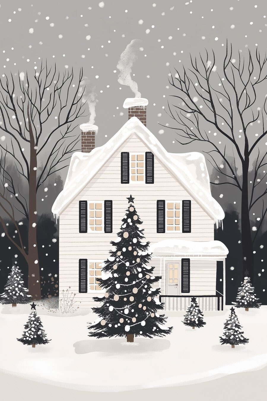 Casa de inverno — design completo