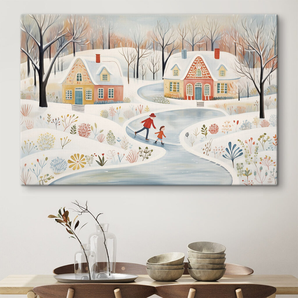 Patinar junto a casinhas — interior 1