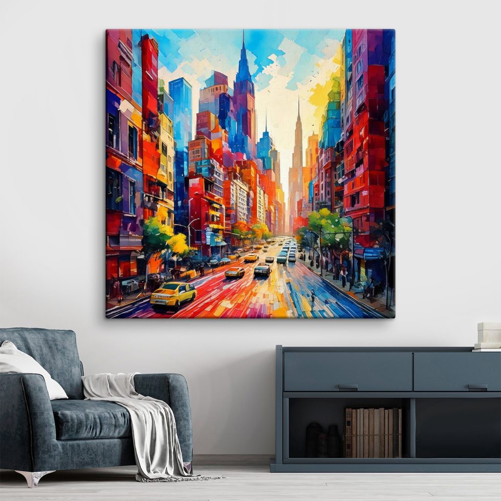 Rua colorida na cidade — interior 2