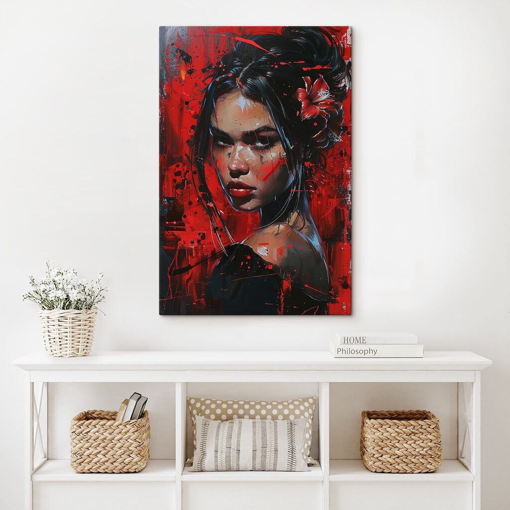 Olhar em vermelho — interior 2