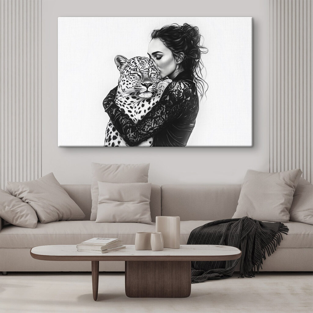 Abraço com um leopardo — interior 1