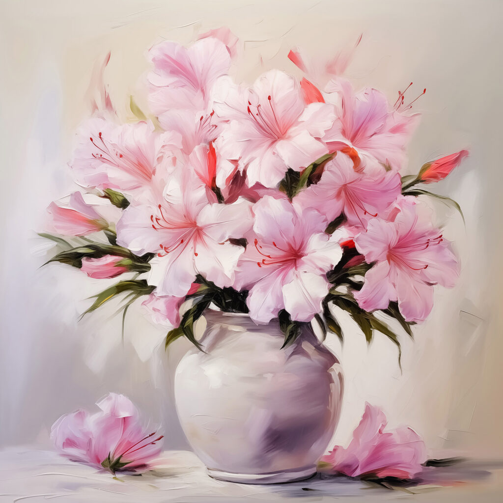 Buquê rosa em lilás — design completo