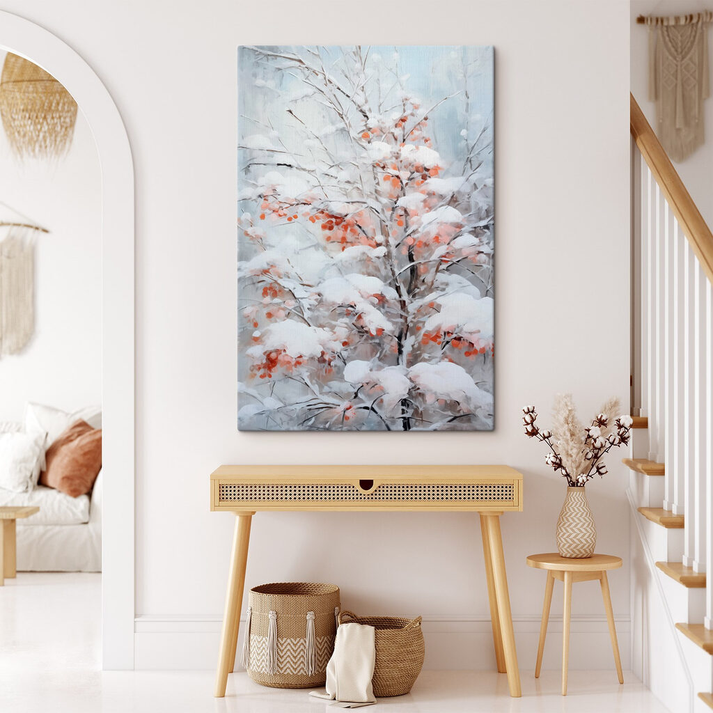 Neve em folhas ferruginosas — interior 2