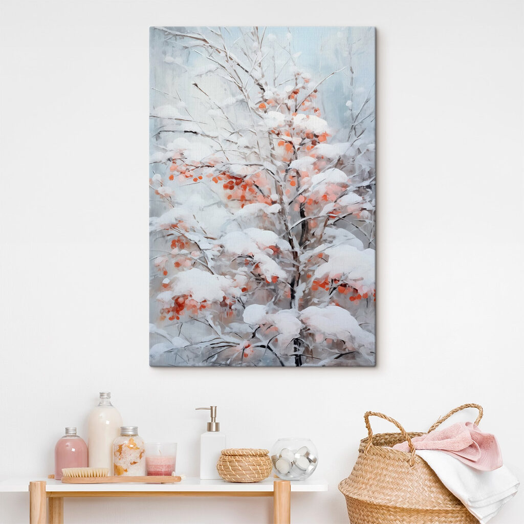 Neve em folhas ferruginosas — interior 1