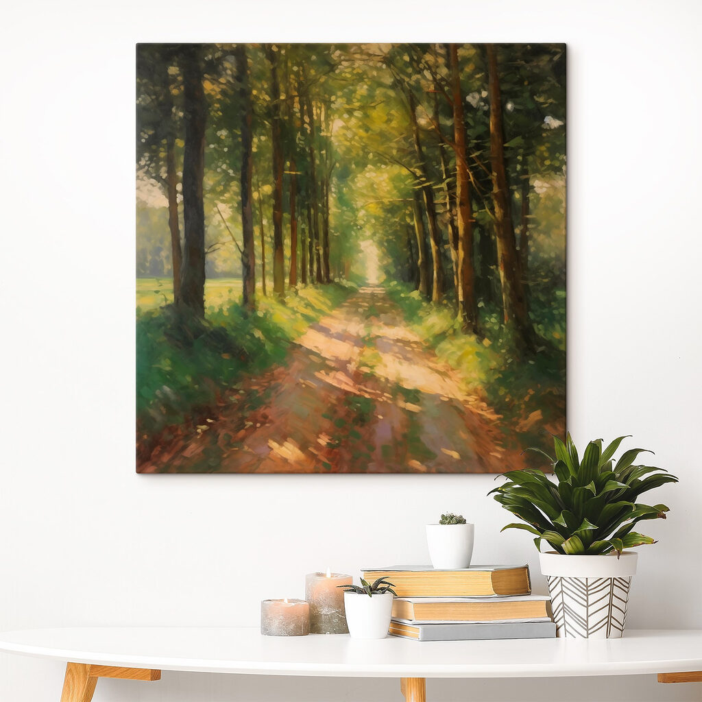 Caminho soalheiro no bosque — interior 4