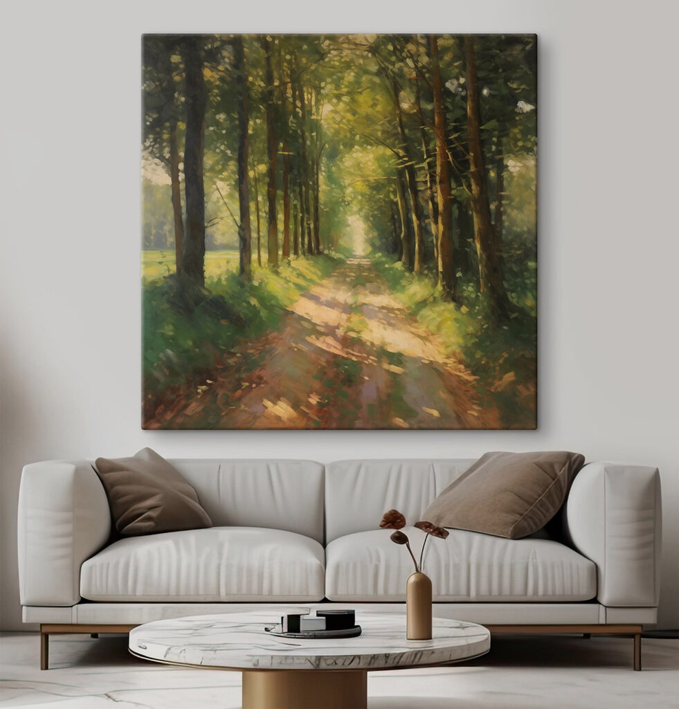 Caminho soalheiro no bosque — interior 1