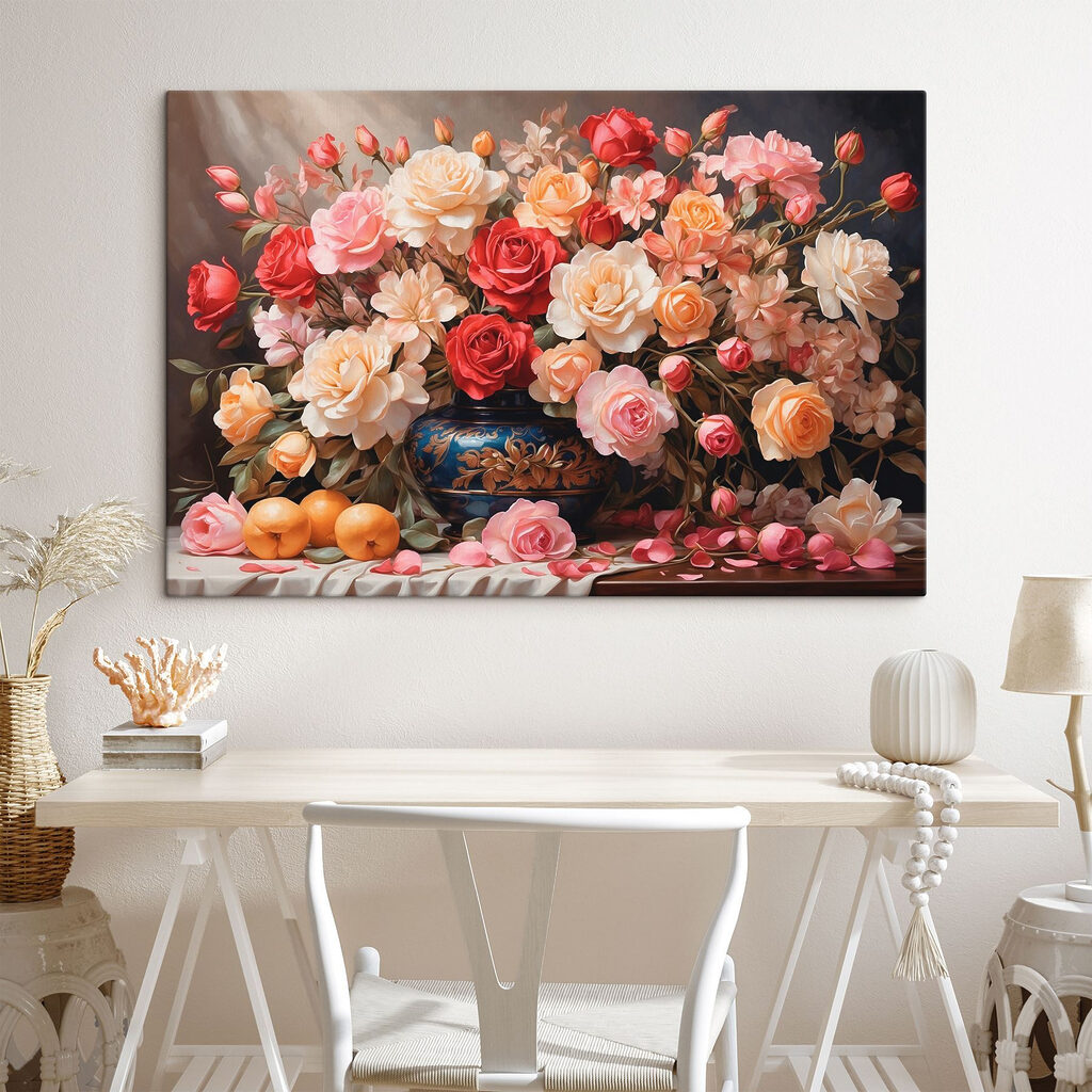 Rosas junto a citrinos — interior 2