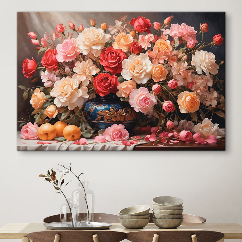Rosas junto a citrinos — interior 3