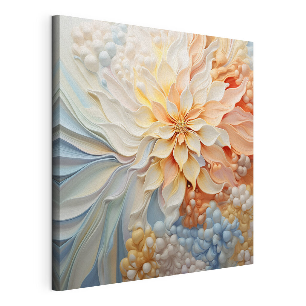 Flor em tons pastel — vista do produto