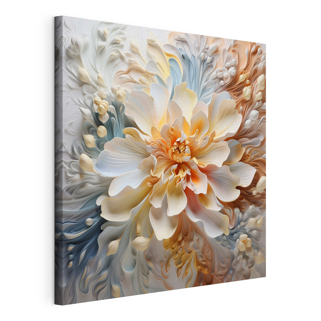 Flor entre linhas onduladas — vista do produto