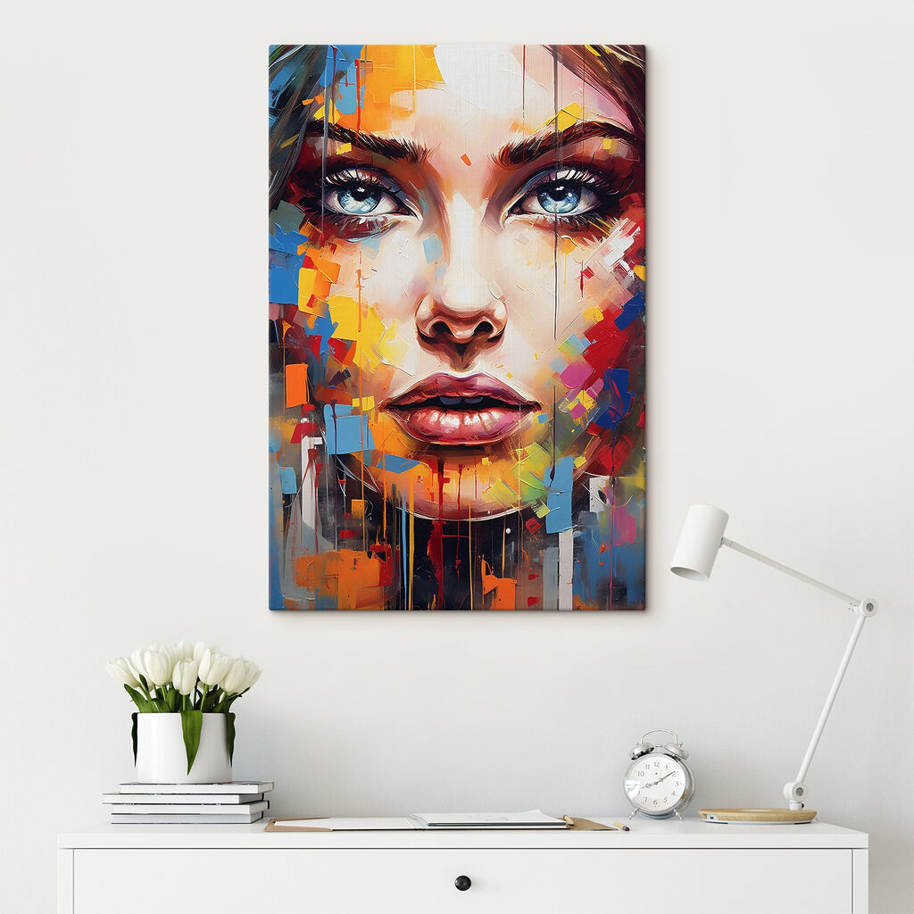 Olhos azuis entre cores — interior 2