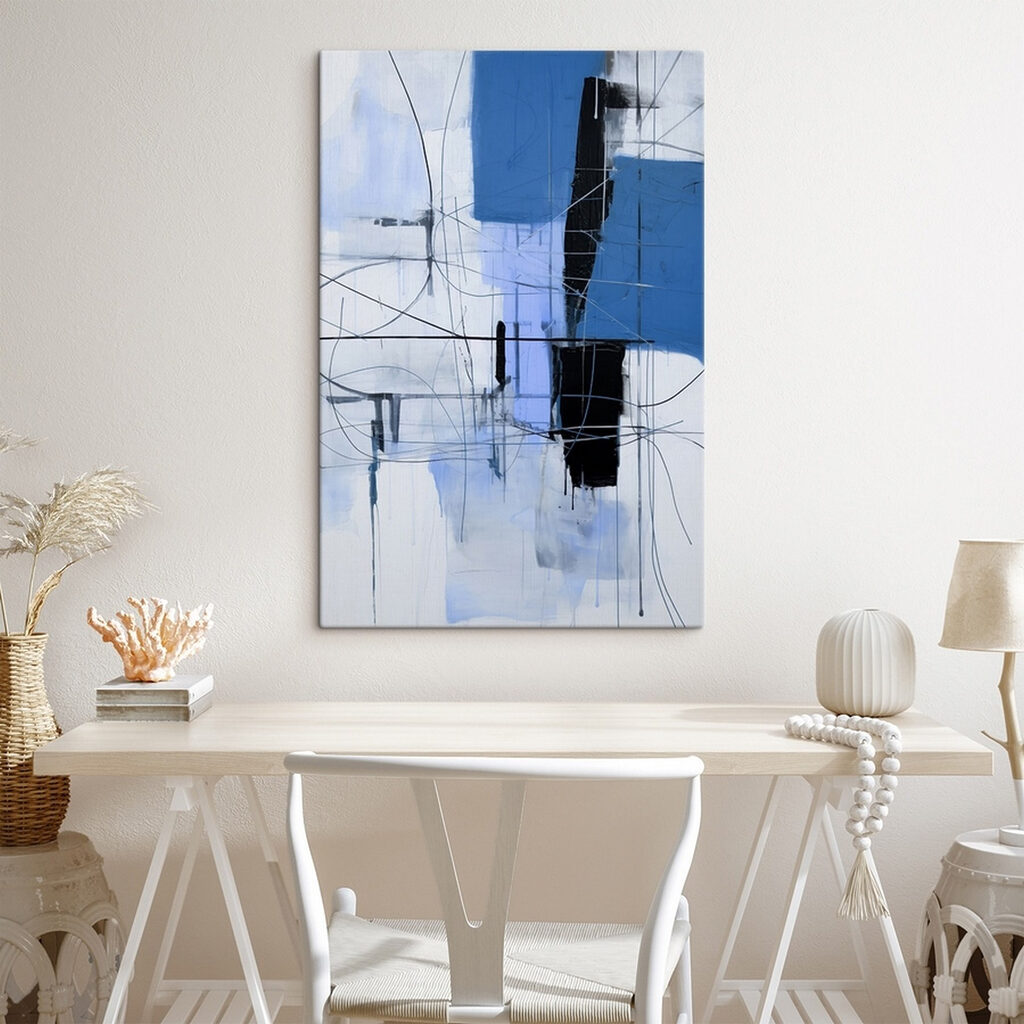 Azul e linhas negras — interior 2