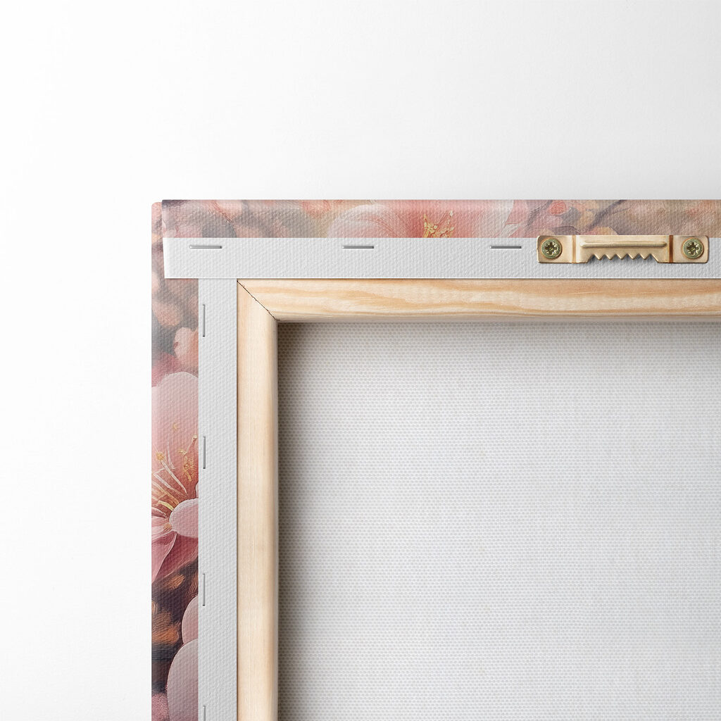 Flores rosa a abrir — verso