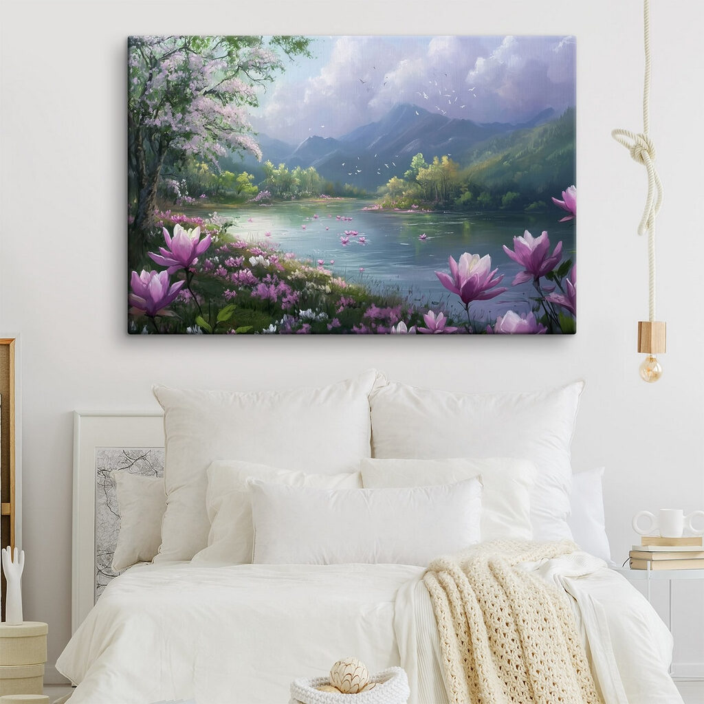 Lago de montanha florido — interior 2