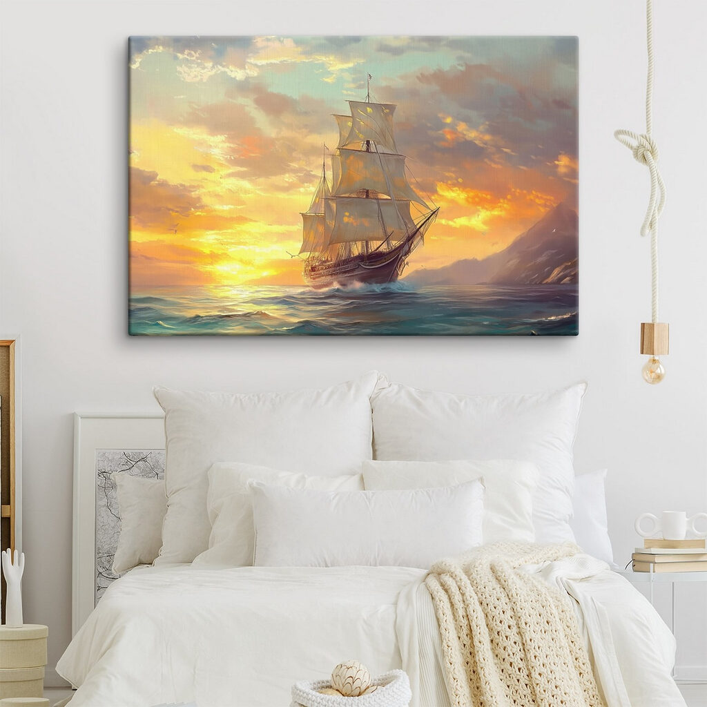 Veleiro ao entardecer — interior 2