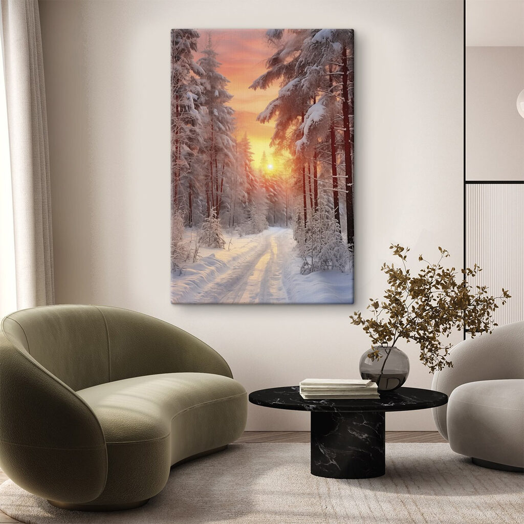 Céu rosa de inverno — interior 1