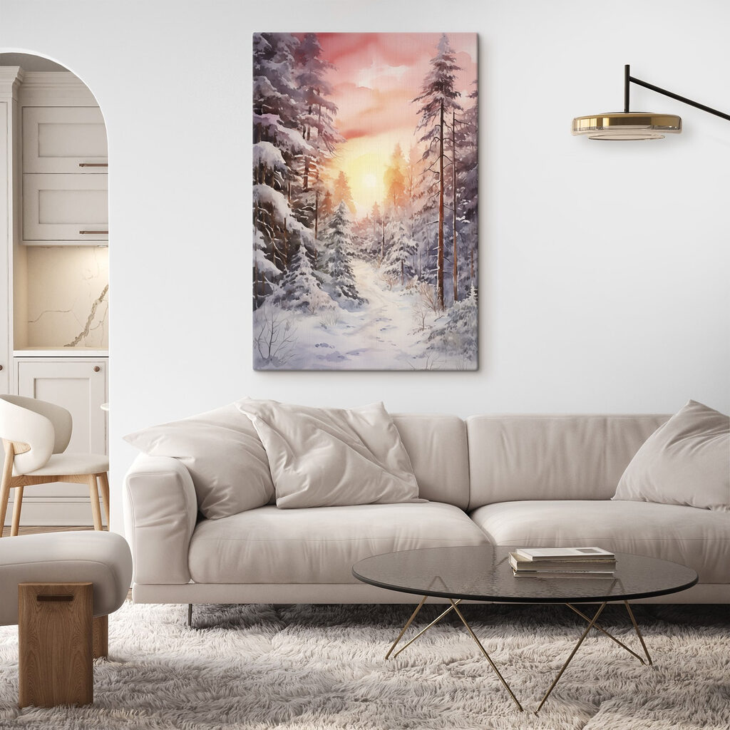 Pinhal de inverno rosado — interior 1