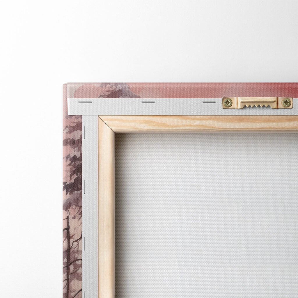 Pinhal de inverno rosado — verso