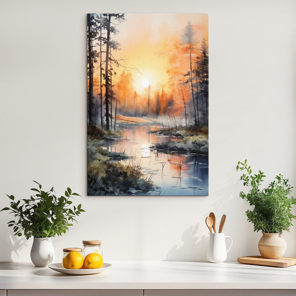 Ribeiro dourado ao entardecer — interior 1