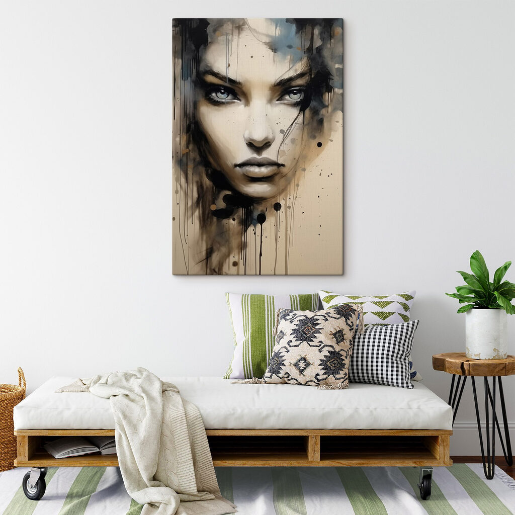 Olhar entre manchas — interior 2
