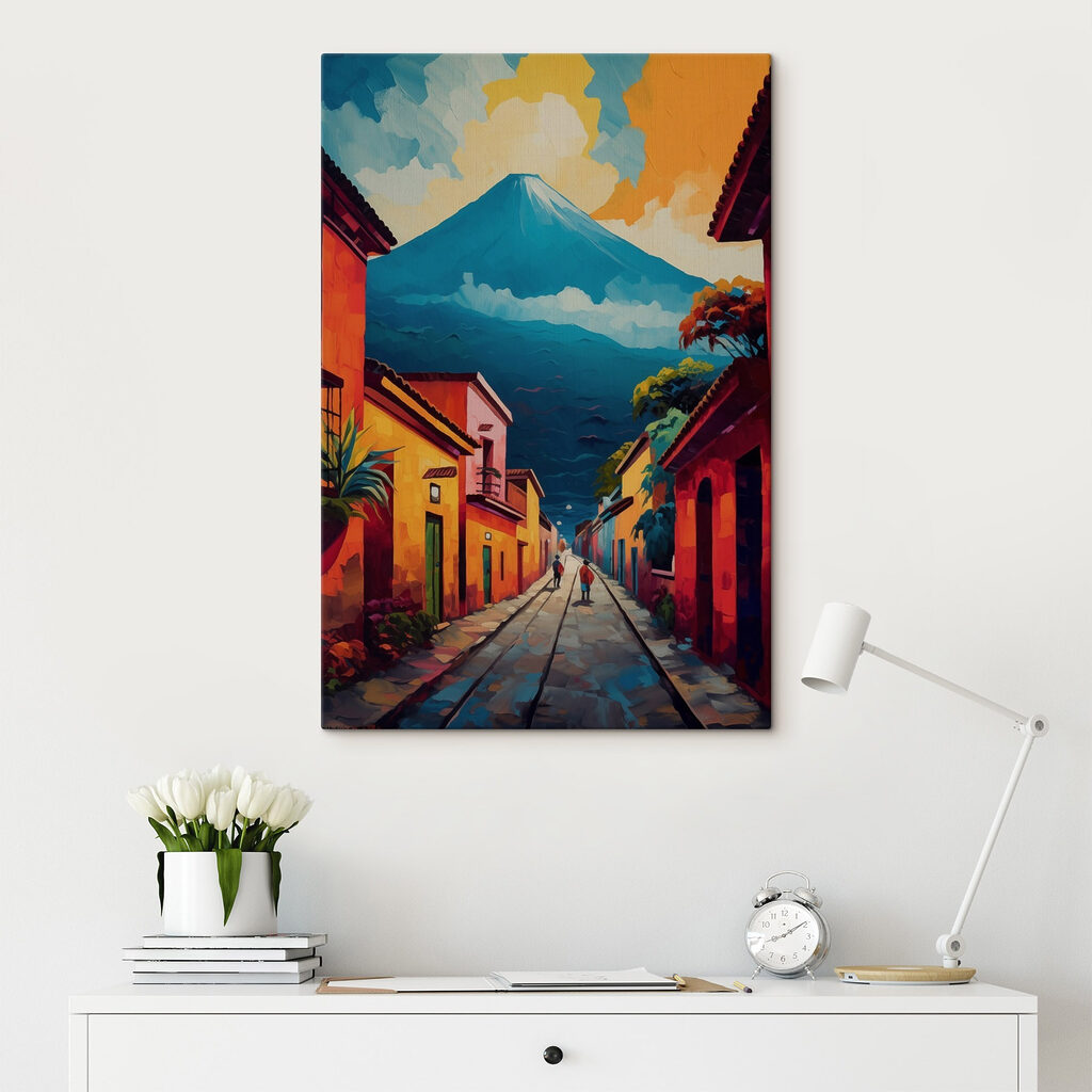 Rua para o vulcão — interior 1