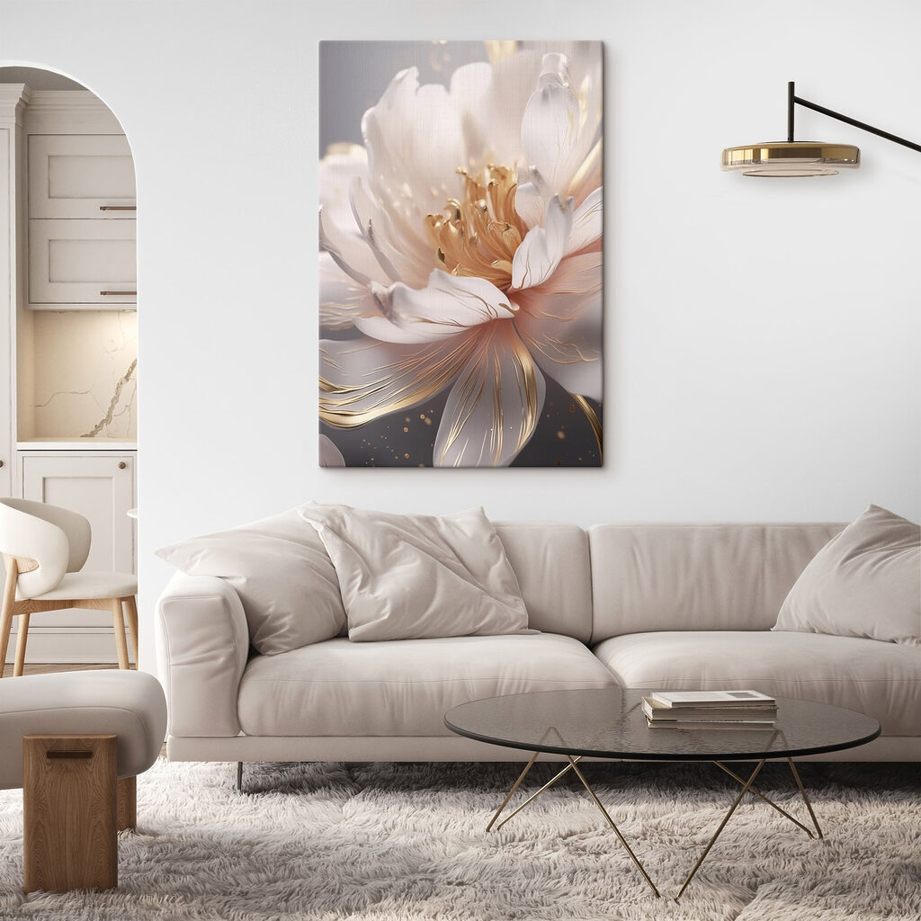 Flor de pétalas brancas — interior 2