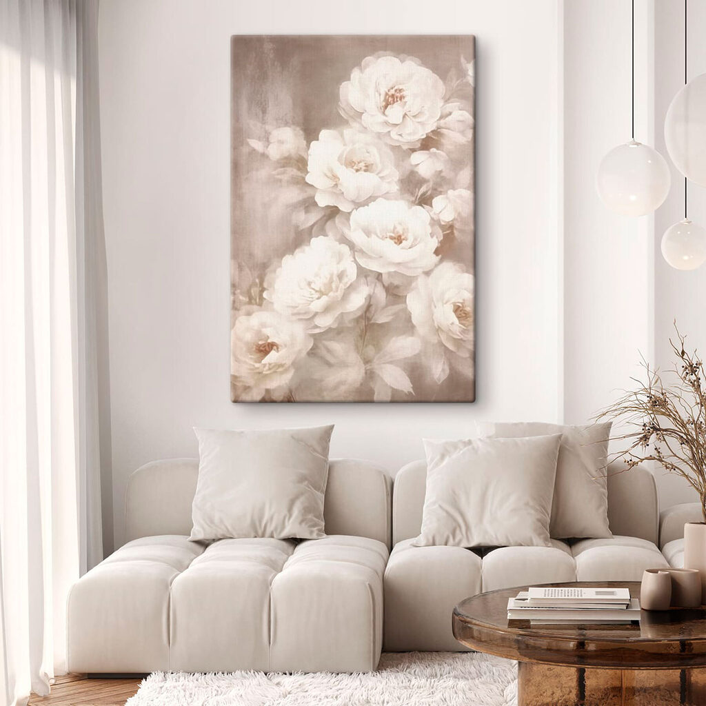 Rosas brancas na neblina — interior 1
