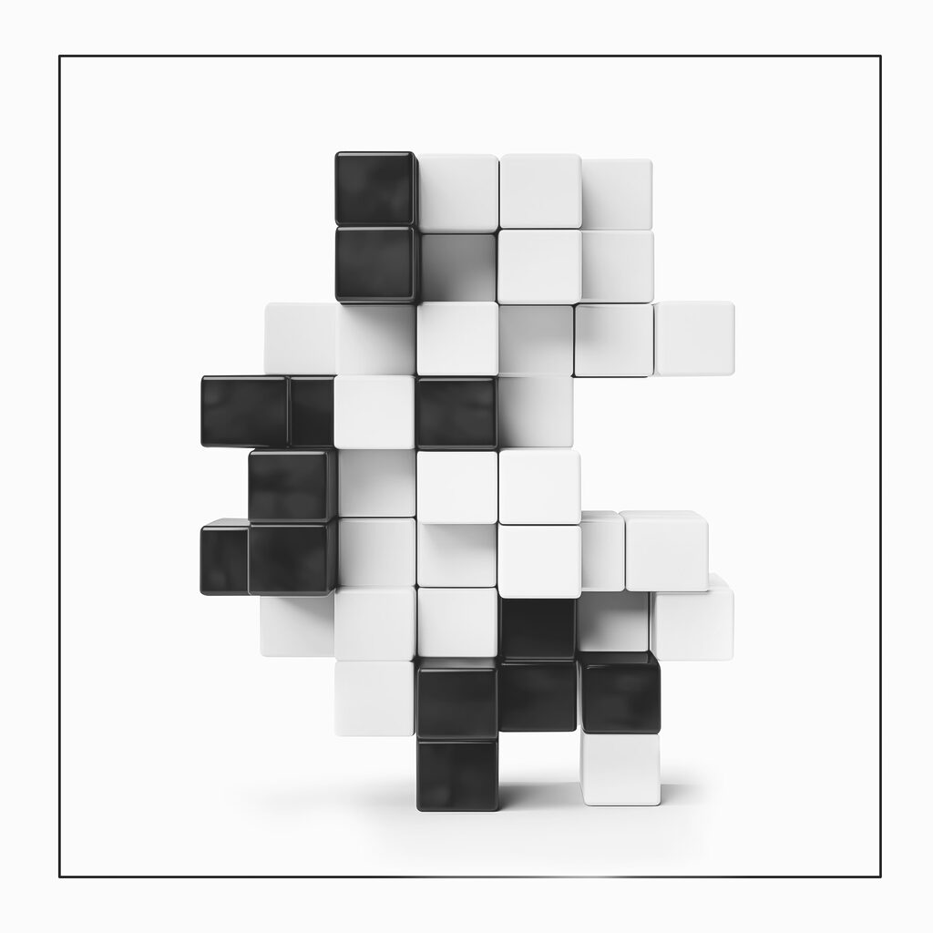 Quadrados com sombras — design completo