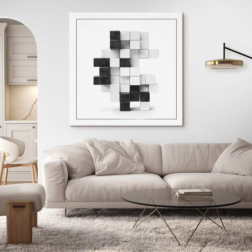 Quadrados com sombras — interior 2