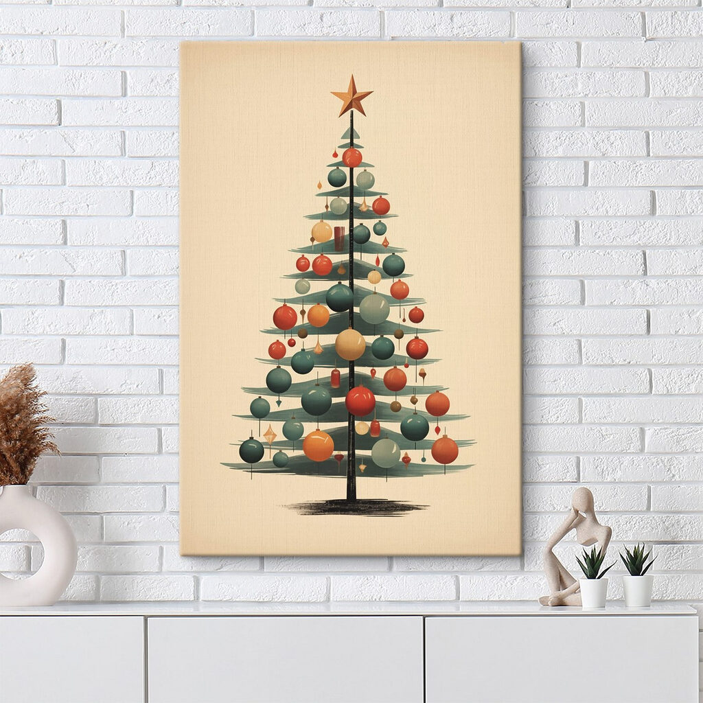 Árvore de Natal colorida — interior 1