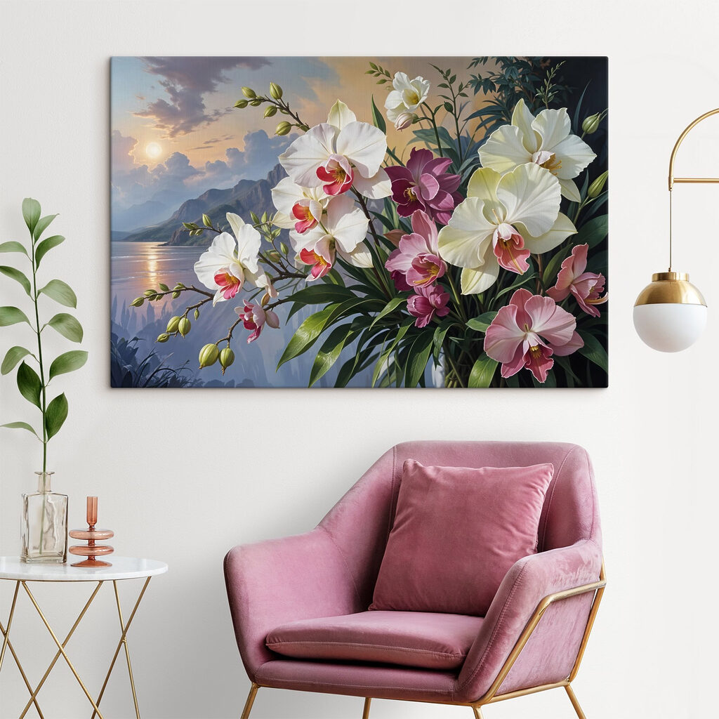 Orquídeas junto ao lago — interior 1