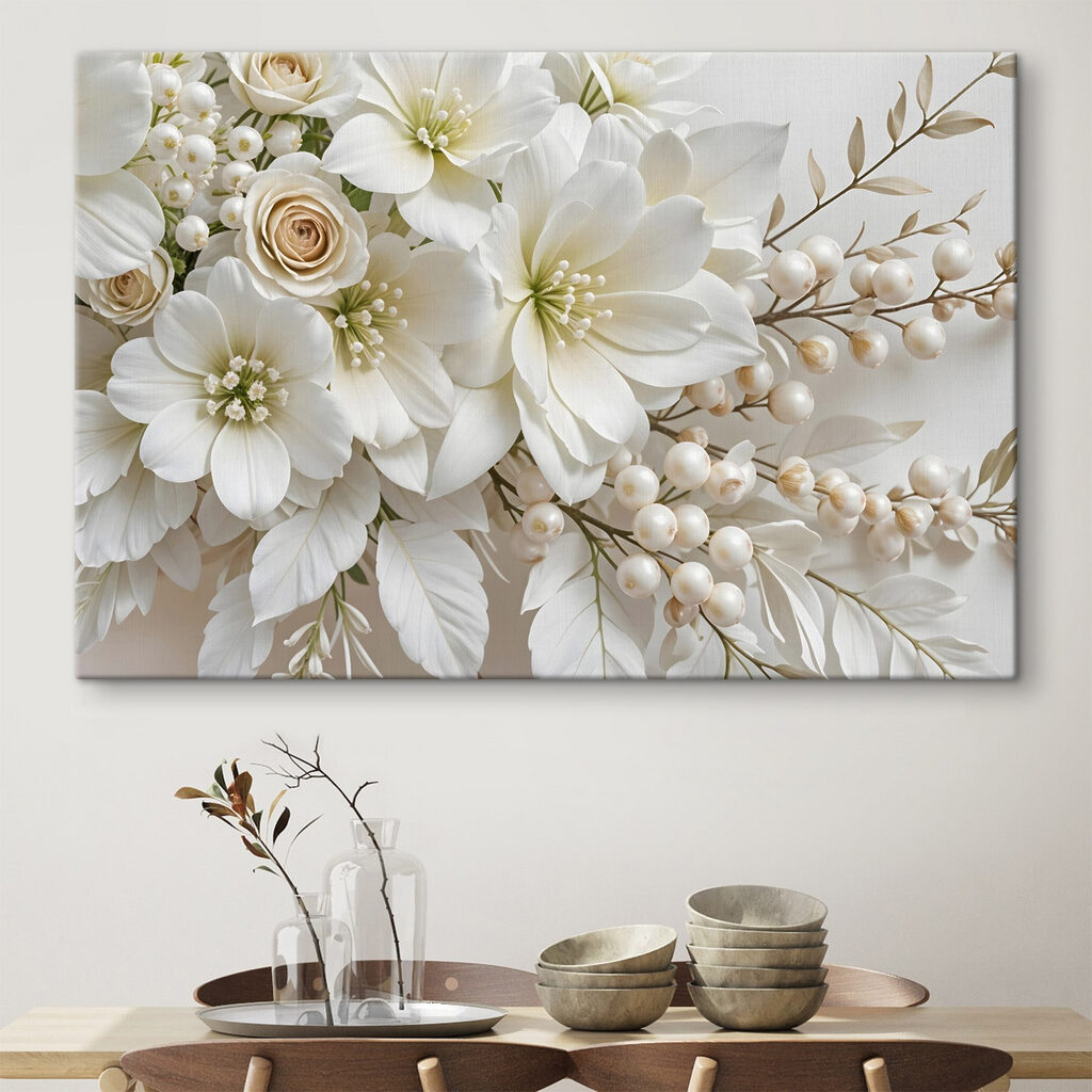 Flores cor de marfim — interior 2
