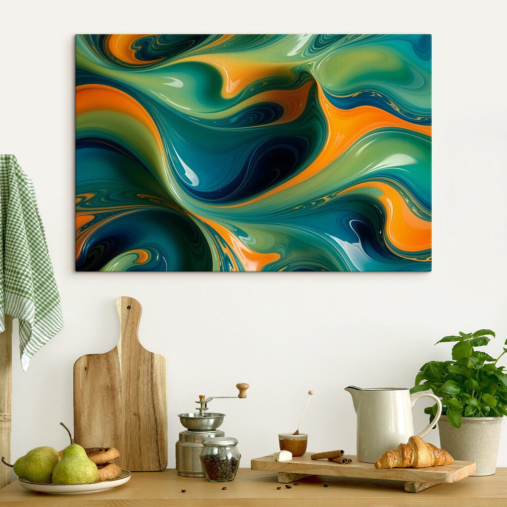 Fluxo verde e laranja — interior 2