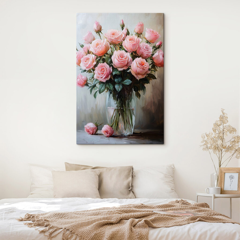 Rosas em vaso esguio — interior 1