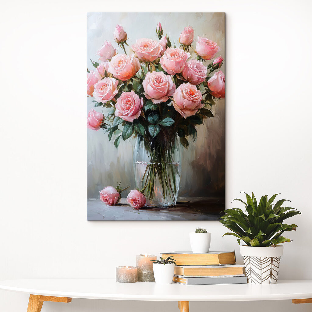 Rosas em vaso esguio — interior 2