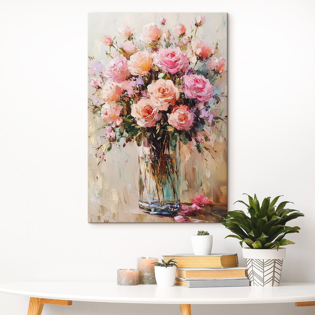 Rosas em pinceladas claras — interior 2