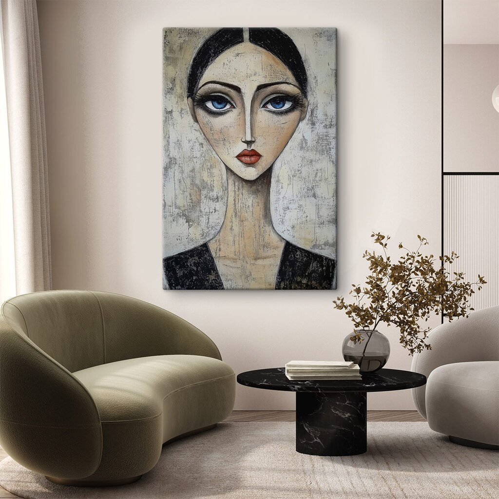 Retrato de olhos azuis — interior 1