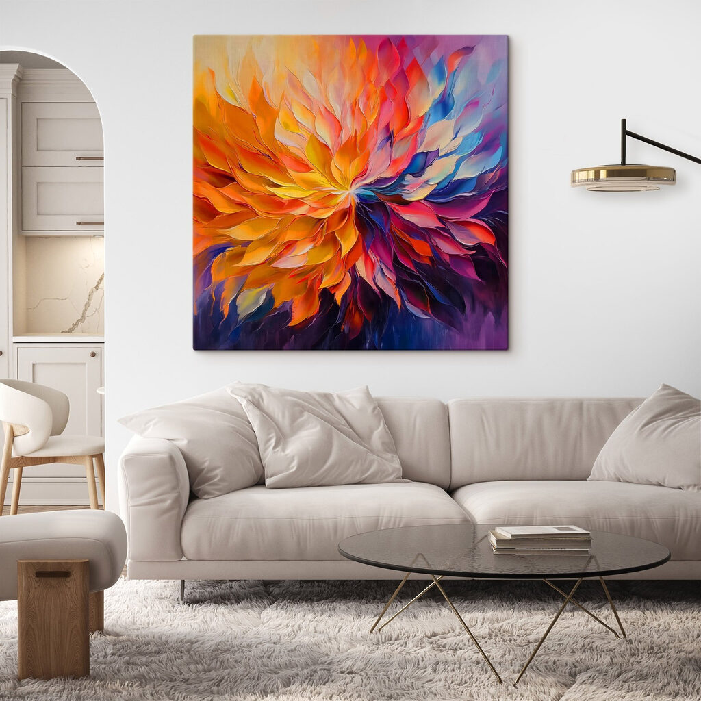 Flor de chamas coloridas — interior 2