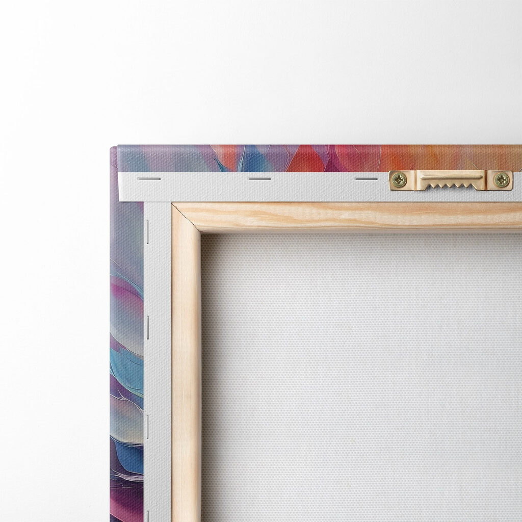 Flor de chamas coloridas — verso