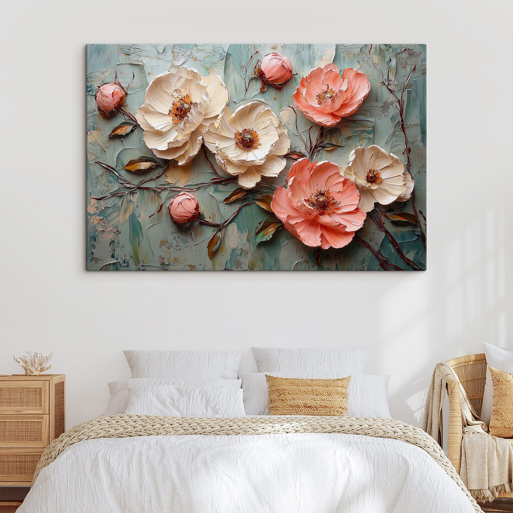 Rosas em fundo verde — interior 2