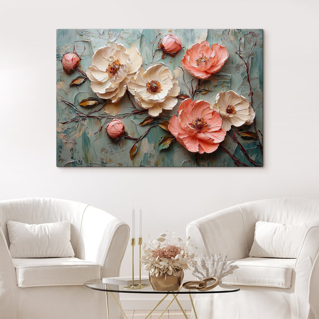 Rosas em fundo verde — interior 3