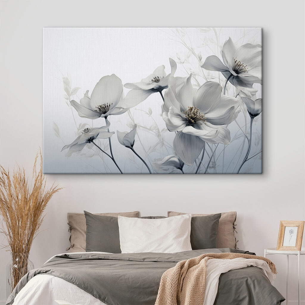 Flores em cinzentos — interior 1
