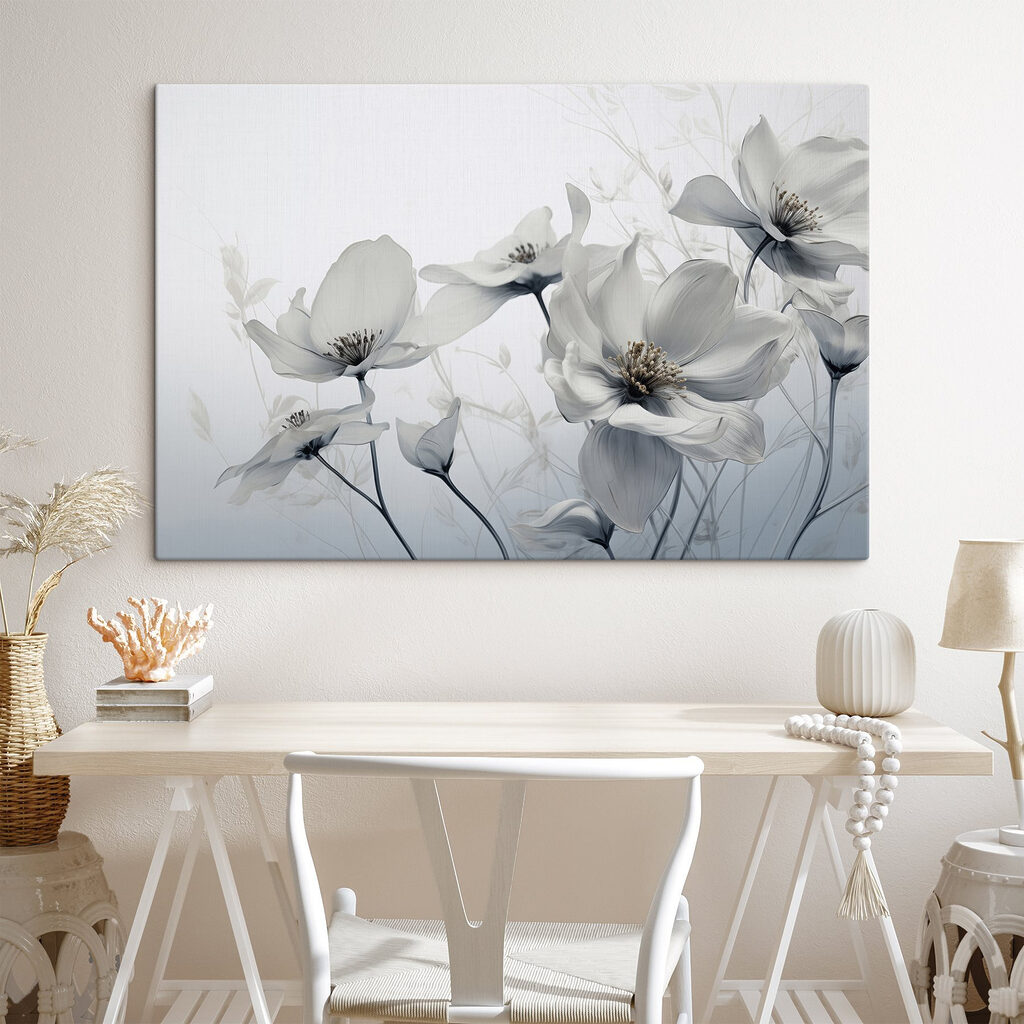 Flores em cinzentos — interior 3