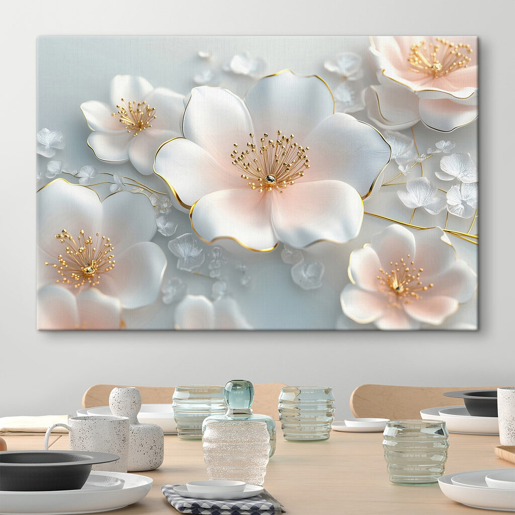 Flores com estames dourados — interior 1
